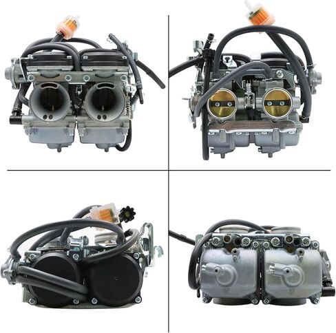 Priprilod Carburetor 15001-1433 15003-1602 15004-0020 15011-0120 15011-0121 Compatible with 2008-2012 1988-2007 Kawasaki Ninja 250R EX250J Replacement Kit with Fuel Lines, Tee Connector & Gaskets in Saudi Arabia