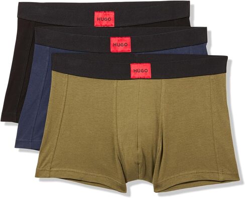 HUGO Men's 3-pack Galaxy Cotton Stretch Trunks in Saudi Arabia