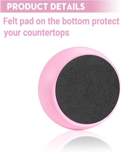 حامل مشبك ورق أسمنتي - موزع منظم مشبك ورق، حامل مشبك ورق خرساني لسطح المكتب، منظمات ديكور مكتب المكتب، وردي in Kuwait