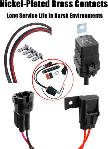 4 Stud Keyed Power Busbar Bus Bar Fit for Honda Talon Accessories, 35 Output AMP Replace PCS-S2-KBUS Battery Mount with 4 Self Tapping Screw in Kuwait