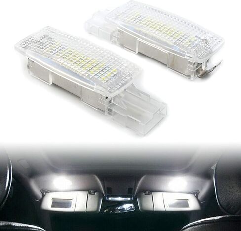 GZYF Car Interior Visor Vanity Mirror Light, Vanity Mirror Lights Replacement for Jetta MK3 2005-2011, Replacement For Golf 4 1997-2005, 5 2003-2009, 6 2008-2014 in Saudi Arabia