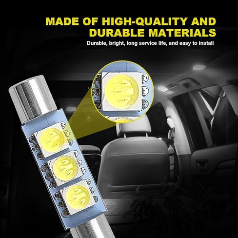 Super Bright 6000K White LED Interior Lights Compatible With 2016-2022 Toyota Tacoma Replacement Bulbs Map Lights + Dome Lights + Reverse Lights + License Plate Lights (9PCS) in Saudi Arabia