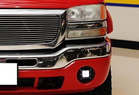 iJDMTOY LED Pod Light Fog Lamp Kit Compatible with 2003-06 GMC Sierra 1500 2500 3500, Includes (2) 20W High Power LED Cubes, Foglight Location Mounting Brackets & Wiring/Adapter Harnesses in Saudi Arabia