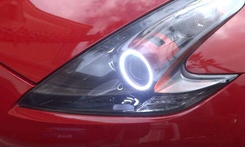 iJDMTOY Frosted Surface 6000K Xenon White SMD LED Angel Eyes Halo Ring Kit Compatible with Nissan 2006-2009 350Z, 2010-2020 370Z Fairlady Z in Saudi Arabia
