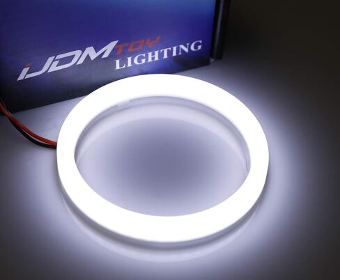 iJDMTOY Frosted Surface 6000K Xenon White SMD LED Angel Eyes Halo Ring Kit Compatible with Nissan 2006-2009 350Z, 2010-2020 370Z Fairlady Z in Saudi Arabia