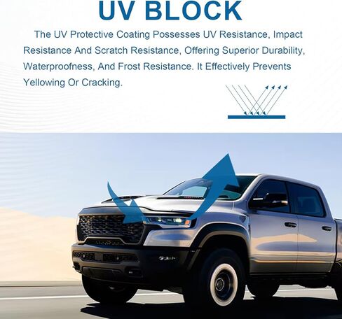LED DRL Headlights Assembly Compatible with 2006-2008 Dodge Ram 1500 2500 3500 Left Right Side Replacement Headlamp w/Running Light Bar Black Housing Amber Reflector in Kuwait