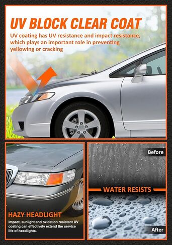 1998-2002 Mercury Grand Marquis Headlight Assembly for 98 99 00 01 02 Mercury Grand Marquis Chrome Housing Headlamp with Clear Lens Amber Reflector Left+Right Pairs(Not included Bulbs) in Kuwait