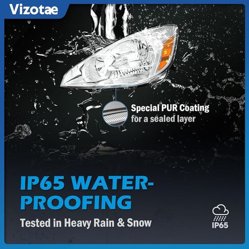 Headlights Assembly for 2004 2005 Toyota Sienna Minivan (All Trims: CE, LE, XLE, Limited) & Cargo Van Halogen Headlamp Replacement, High/Low Beam W/Bulbs, Driver & Passenger Side in Kuwait