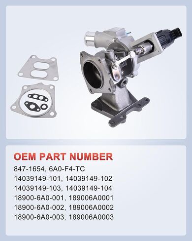847-1654 Turbo with Actuator, Turbocharger Replacement for 2018-2022 Honda Accord 1.5L, Part# 6A0-F4-TC, 189006A0001 in Kuwait