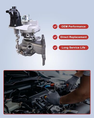 847-1654 Turbo with Actuator, Turbocharger Replacement for 2018-2022 Honda Accord 1.5L, Part# 6A0-F4-TC, 189006A0001 in Kuwait