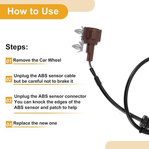 مستشعر سرعة العجلات ABS رقم 47901EA002 مستشعر ABS الخلفي الأيسر مستشعر نظام الكبح المضاد للقفل لنيسان Xterra 2005-2012 in Kuwait