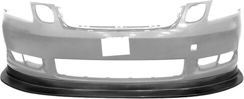 IKON MOTORSPORTS Front Bumper Lip, Compatible with 2006-2007 Lexus GS300 GS350 GS430, MDA Style Unpainted Black PU Polyurethane Air Dam Chin Spoiler Protector Splitter in Saudi Arabia