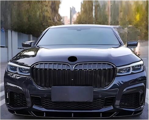 ممتص الصدمات الأمامي للسيارة متوافق مع BMW 7 Series G11 G12 740i 750i Li M760Li 2019-2022 مجموعة تجميل الجسم (أسود لامع) in Kuwait