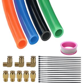 for 13 15 18 Eaton Fuller Transmissions Air Line Kit Includes 4 PU Lines, 6 Straight & 3 90-Degree Copper Fittings, 12 Ties & Teflon Tape in Kuwait