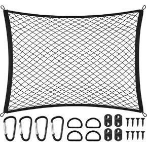 Cargo Net for SUV Rear Trunk Bed Compatible with Acura RDX MDX TLX Integra Tsx TL 2000-2025 2026 Accessories Elastic Netting Cover Net Stretchable Mesh Organizer 32" x 24" Stretch to 63"x43" in Kuwait