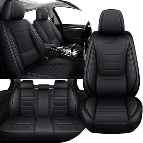 غطاء مقعد السيارة مجموعة كاملة لأغطية مقاعد Subaru Ascent 2019-2025، أغطية مقاعد جلدية نابا مقاومة للماء للسيارات، متوافقة مع الوسائد الهوائية، أغطية مقاعد السيارات العالمية (الصف الأمامي القياسي / البيج) in Kuwait