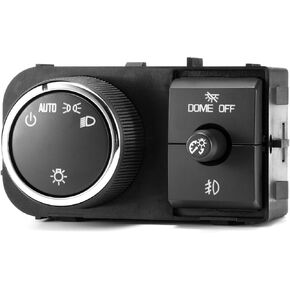 مفتاح المصباح الأمامي لـ 2007-2014 Chevy Tahoe Avalanche Silverado Suburban GMC Sierra Yukon XL 1500 2500 3500 Fog Light Dimmer Dome Switch لوحة التحكم 25858705 15096895 15926099 in Kuwait