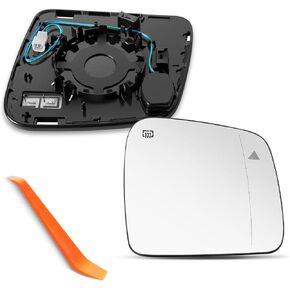 Passenger Side BSD Mirror Compatible with 2011-2020 Jeep Grand Cherokee, 2014-2019 Dodge Durango, Right Side Mirrors with Blind Spot, Power Heated in Kuwait