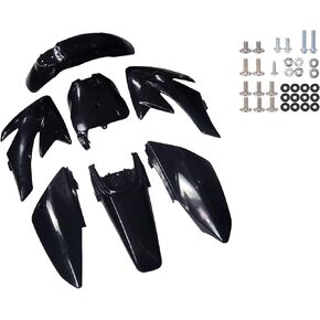 Motorcycle Durable ABS Plastic Kit, CRF70 Body Fender Kit with Bolts for CRF70F CRF 70 SDG SSR Thumptar Taotao DB17 Pit Dirt Trail Bike Work Fairing Plastic 7pc Fender and Body Kit (Blue) in Kuwait