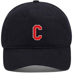 Mens Baseball Caps Athletic Letter C Embroidered Washed Cotton Dad Hat in Kuwait