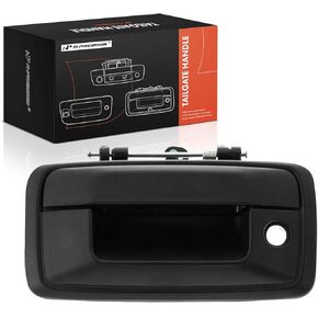 A-Premium Tailgate Handle Liftgate Latch Handle with Keyhole Compatible with Chevrolet Silverado 1500 2014-2015, Silverado 2500 3500 HD 2015 & GMC Sierra 1500, Sierra 2500 3500 HD, Textured Black in Kuwait