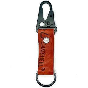 Baseball Glove Leather Keychain with Carabiner Clip, Black Metal Hook in Saudi Arabia