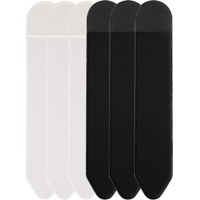 Adhesive Elastic Pen Holders, 6 Pack (3 White + 3 Black) — Nylon Stick-On Pencil Loops for Notebooks, Tablets & Desks, Compatible with Apple Pencil & Stylus in Kuwait