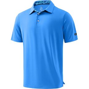 قميص جولف رجالي من Obla بأكمام قصيرة وجاف مناسب للرطوبة وأداء رياضي كاجوال بياقة للعمل للرجال in Kuwait