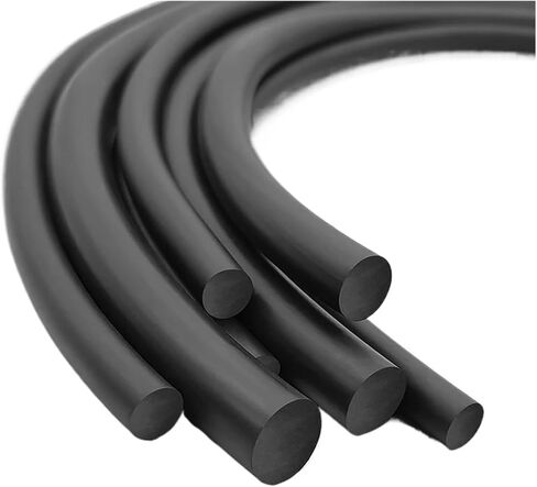 0.8/1/1.5/1.8/2/3/3.5~7mm Black Sealing Strip Solid Nitrile Rubber Rope Round Strip Ring Gasket(5M_O_1MM) in Saudi Arabia