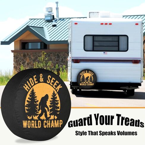 غطاء إطار احتياطي كبير للقدم للتخييم للمقطورات وملحقات التخييم لسيارات الدفع الرباعي مقاومة لتسرب الماء مقاس 13 بوصة in Kuwait