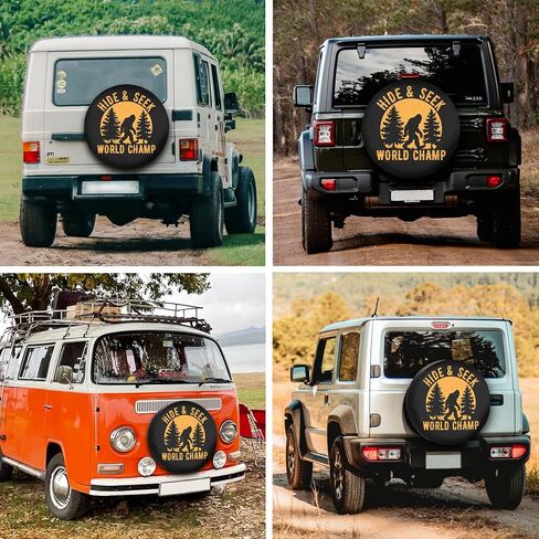 غطاء إطار احتياطي كبير للقدم للتخييم للمقطورات وملحقات التخييم لسيارات الدفع الرباعي مقاومة لتسرب الماء مقاس 13 بوصة in Kuwait