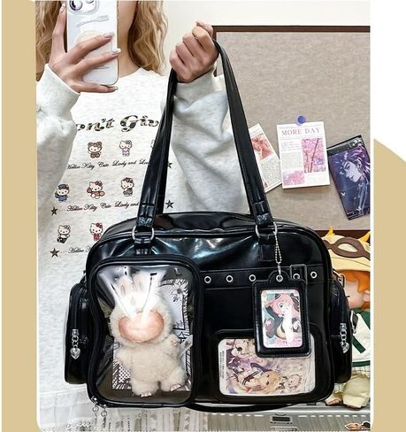 Cutecore Itabag Kawaii Shoulder Bag - Aesthetic Y2k Ita Bag Coquette Harajuku Handbag Purse Tote Trendy JK Purse in Saudi Arabia