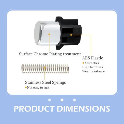 Shift Lever Button, Shift Shifter Stick Head Button with Spring, OEM #54132-SDA-A81 Conversion Accessories, Compatible with Honda Accord 2003-2007 (Black) in Kuwait