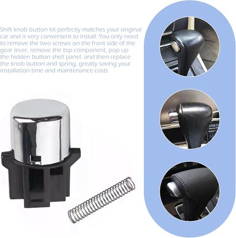 Shift Lever Button, Shift Shifter Stick Head Button with Spring, OEM #54132-SDA-A81 Conversion Accessories, Compatible with Honda Accord 2003-2007 (Black) in Kuwait