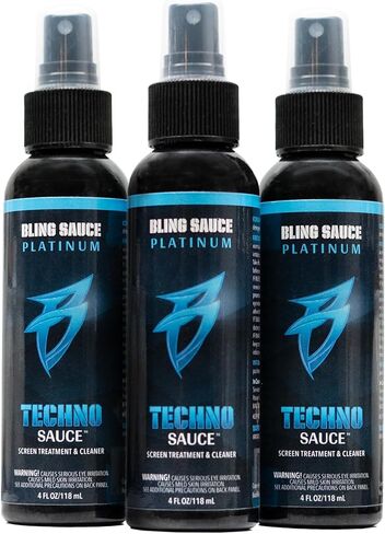 Bling Sauce Techno Sauce 3 عبوات، منظف ومعالجة شاشة الإلكترونيات، 4 أونصة لكل منها in Kuwait