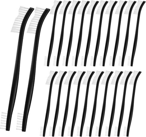 22Pcs Small Cleaning Brushes Set with Nylon Bristles – Mini Stiff Detailing & Crevice Brushes for Jewelry, Cars, Kitchen, and Tight Spaces in Kuwait