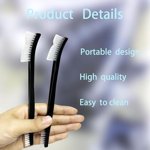 22Pcs Small Cleaning Brushes Set with Nylon Bristles – Mini Stiff Detailing & Crevice Brushes for Jewelry, Cars, Kitchen, and Tight Spaces in Kuwait