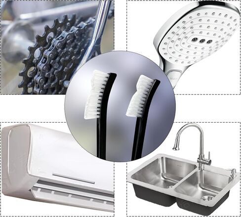 22Pcs Small Cleaning Brushes Set with Nylon Bristles – Mini Stiff Detailing & Crevice Brushes for Jewelry, Cars, Kitchen, and Tight Spaces in Kuwait