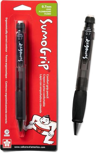 SAKURA SumoGrip Pencil with Comfort Grip - 0.5 mm Ergonomic Mechanical Pencil - Clear Blue in Kuwait