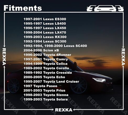 50 قطعة من Rexka لوحة زخرفة الباب التجنيب مشبك زخرفة جانبي لسيارة Toyota Lexus 67771-02030 4Runner، Camry، Land Cruiser، Sienna، Corolla in Kuwait