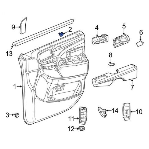 51 قطعة من Rexka مثبت لوحة تزيين الباب لكرايسلر 6505292AA Vans Grand Voyager Pacifica Town & Country Voyager Dodge Caravan Grand Caravan RAMC/V - مزيل جسم لوحة الزخرفة التلقائي in Kuwait