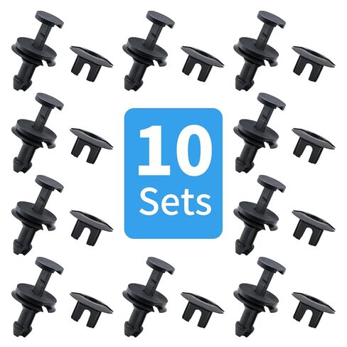 WHALETAIL 10 Sets Front Air Deflector Retainers Clips Replace 15733971 15733970 Compatible with Cadillac Escalade Chevy GMC Trucks in Kuwait
