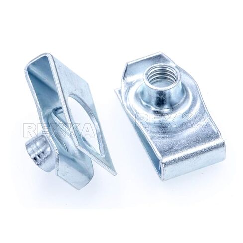 25 قطعة من ريكسكا M6-1.0 صواميل زنبركية مقذوفة على شكل حرف U متعددة الأغراض لشاحنات سيارات GM Ford Chevy Buick GMC Cadillac Hummer Oldsmobile Pontiac Saturn in Kuwait