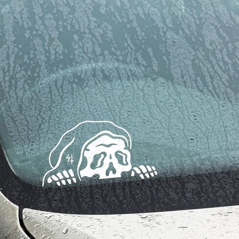 5 قطع من ملصقات السيارات الممتصة للصدمات غريم ريبر لمركبات شاحنة الزجاج الأمامي (6.7 × 3.7) in Kuwait