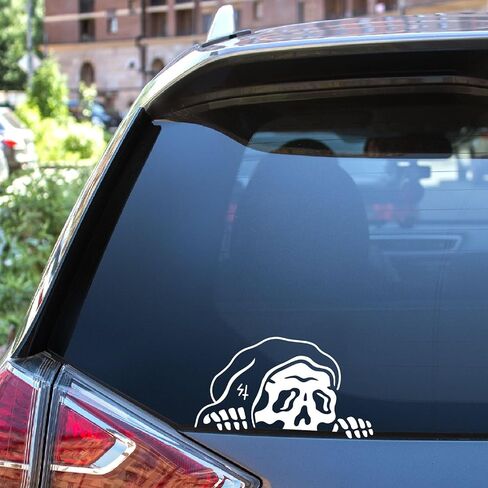 5 قطع من ملصقات السيارات الممتصة للصدمات غريم ريبر لمركبات شاحنة الزجاج الأمامي (6.7 × 3.7) in Kuwait