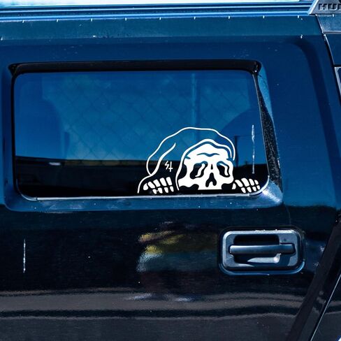 5 قطع من ملصقات السيارات الممتصة للصدمات غريم ريبر لمركبات شاحنة الزجاج الأمامي (6.7 × 3.7) in Kuwait