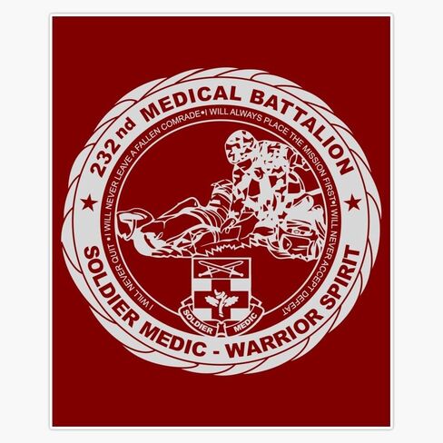 LAD Studio 232nd Medical Battalion Sticker Bumper Sticker Vinyl Decal 5"" in Saudi Arabia