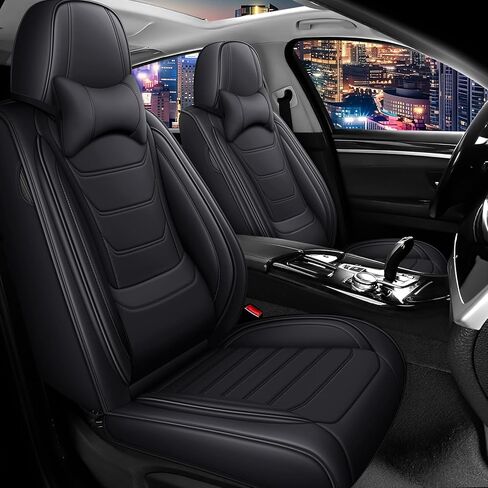غطاء مقعد السيارة مجموعة كاملة لأغطية مقاعد Subaru Ascent 2019-2025، أغطية مقاعد جلدية نابا مقاومة للماء للسيارات، متوافقة مع الوسائد الهوائية، أغطية مقاعد السيارات العالمية (الصف الأمامي القياسي / البيج) in Kuwait