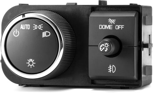 مفتاح المصباح الأمامي لـ 2007-2014 Chevy Tahoe Avalanche Silverado Suburban GMC Sierra Yukon XL 1500 2500 3500 Fog Light Dimmer Dome Switch لوحة التحكم 25858705 15096895 15926099 in Kuwait