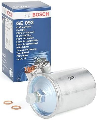 BOSCH 0986AF8092 Gasoline Fuel Filter - Compatible with Select Mercedes-Benz 400SE, 400SEL, 500SEC, 500SEL, 600SEC, 600SEL in Saudi Arabia